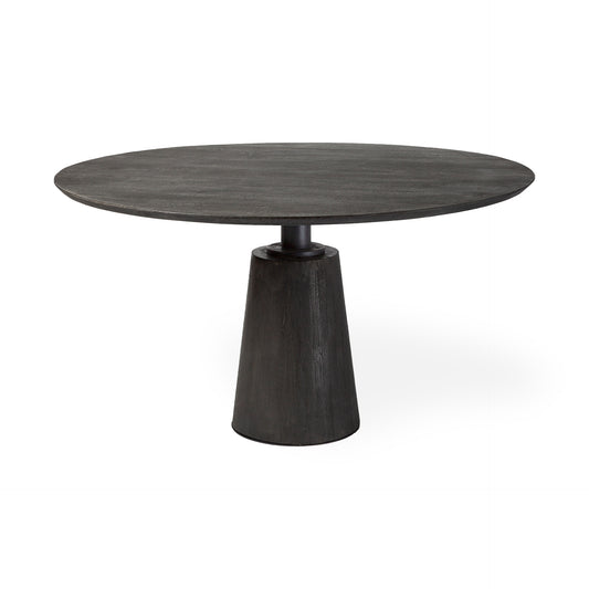 Maxwell Brown Solid Wood Top Dining Table - Elite Maison