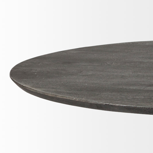 Maxwell Brown Solid Wood Top Dining Table - Elite Maison