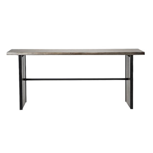 Ledger II Live-Edge Wooden Brown Console Table