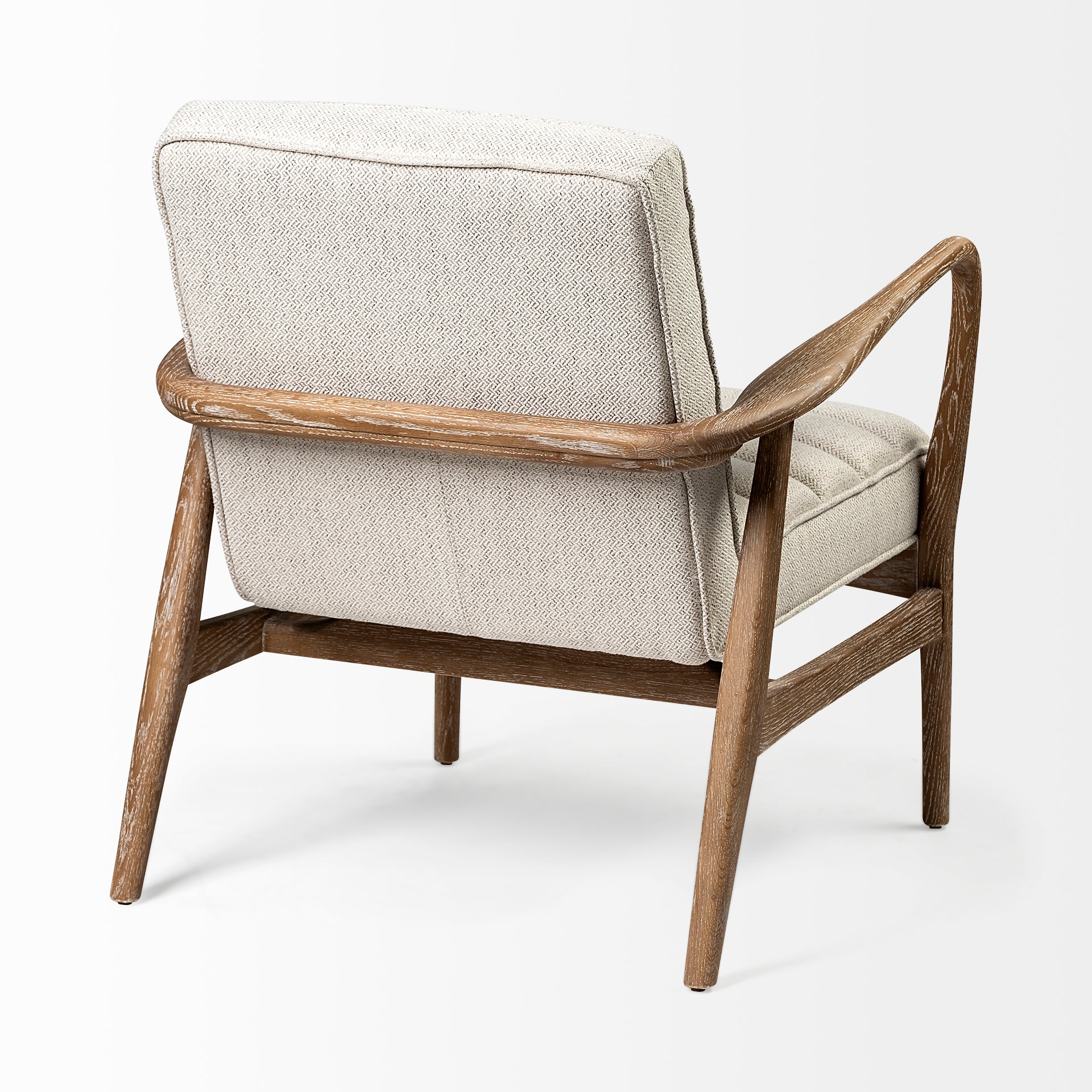 Ajax II Cream Fabric Accent Chair