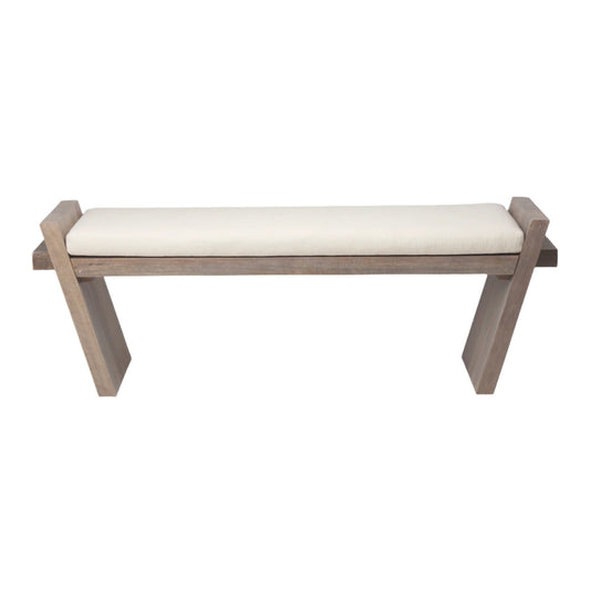 Elaine Upholstered Cream Seat Entryway Bench