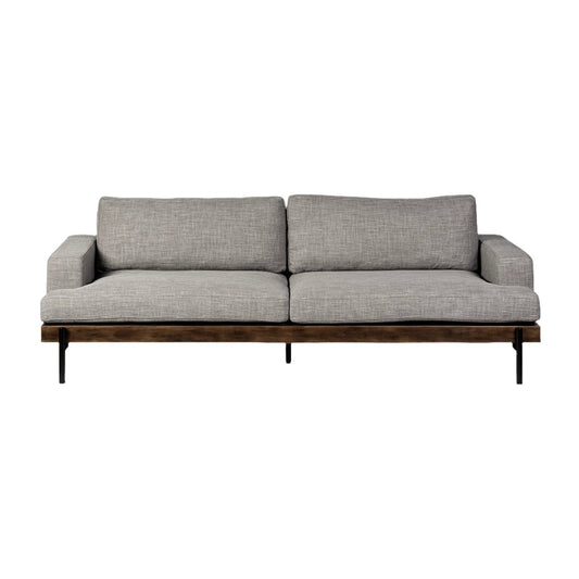 Colburne II Gray Upholstered 3- Seater Sofa - Elite Maison
