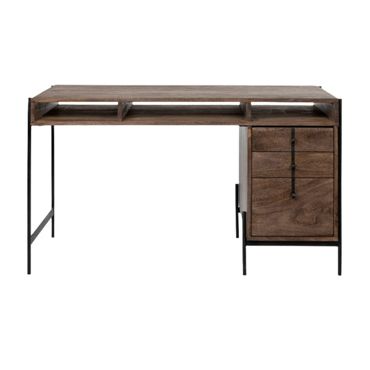 Glenn 3 Drawer Office Desk - Elite Maison