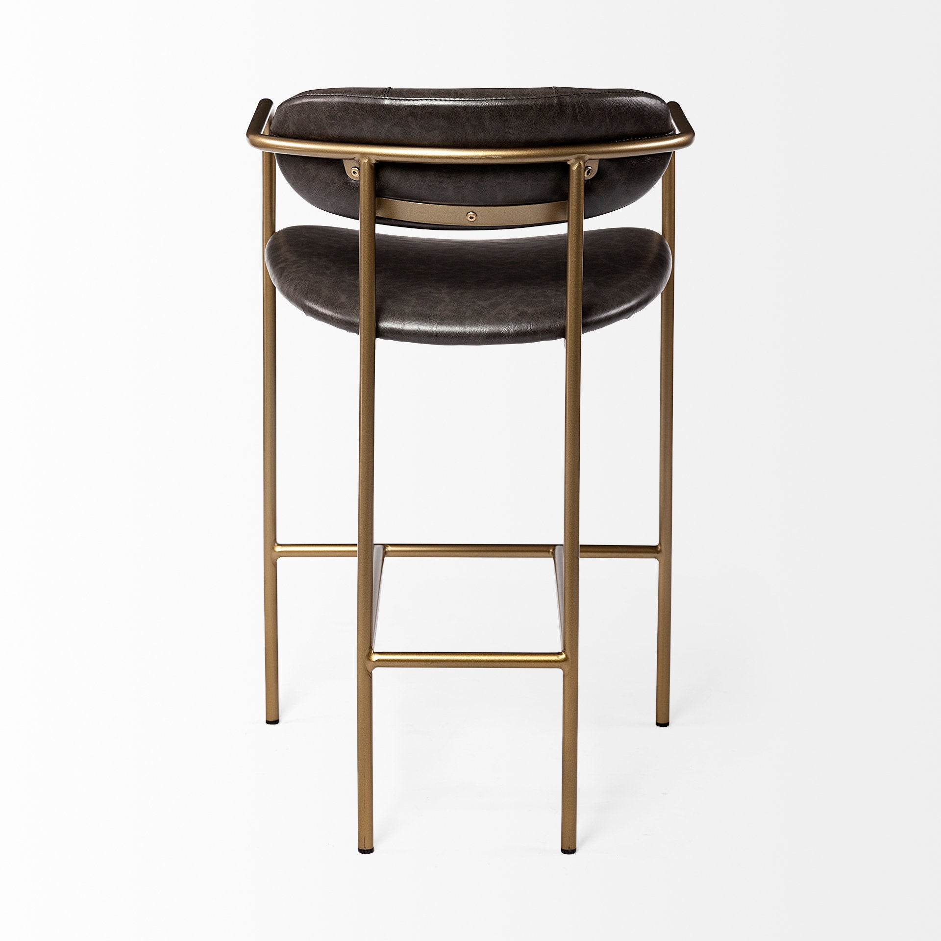 Parker Brown Faux Leather Seat Counter Stool