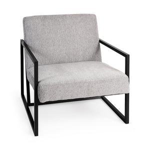 Armelle Gray Fabric Seat Accent Chair