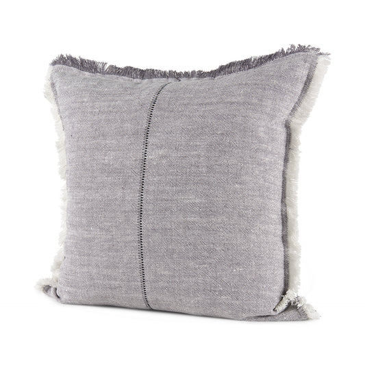 Mercana Thais Pillow Cover with sculptural soft texture and cream tone, showcasing elegant fabric details.