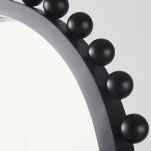 Leeds Black Wood Arch Frame Mirror