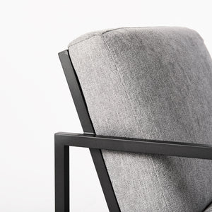 Armelle Gray Fabric Seat Accent Chair