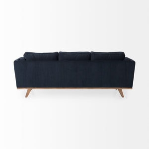 Brooks Navy Blue Fabric 3- Seater Sofa