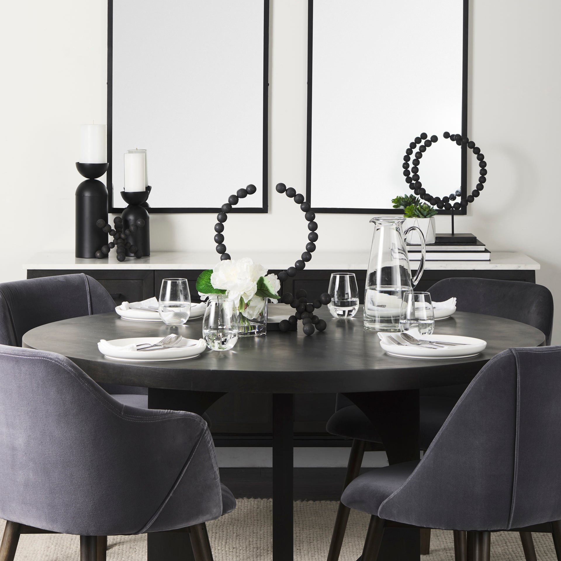 Liesl Circular Top Dining Table