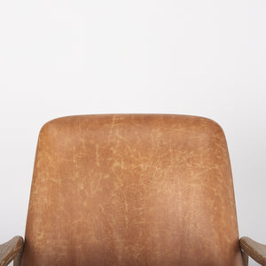 Westan Cognac Faux Leather Accent Chair