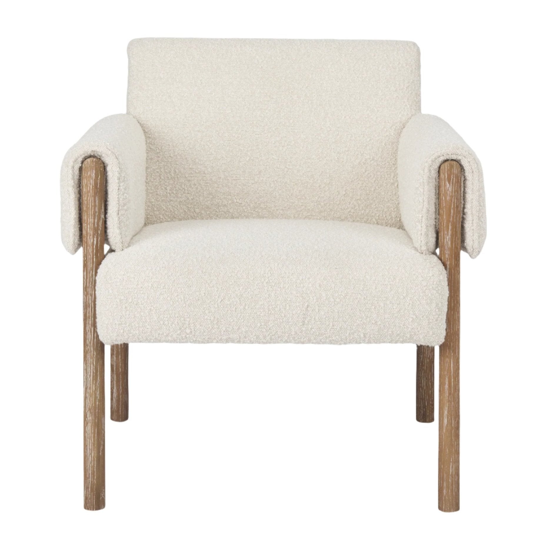 Ashton Cream Boucle Fabric Accent Chair