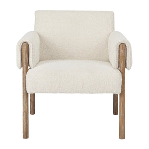 Ashton Cream Boucle Fabric Accent Chair