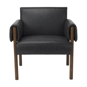 Ashton Faux Leather Fabric Accent Chair