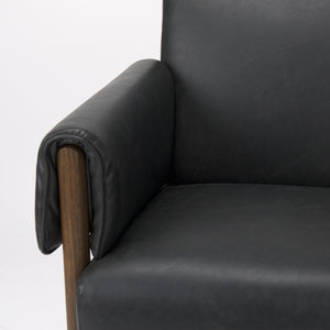 Ashton Faux Leather Fabric Accent Chair