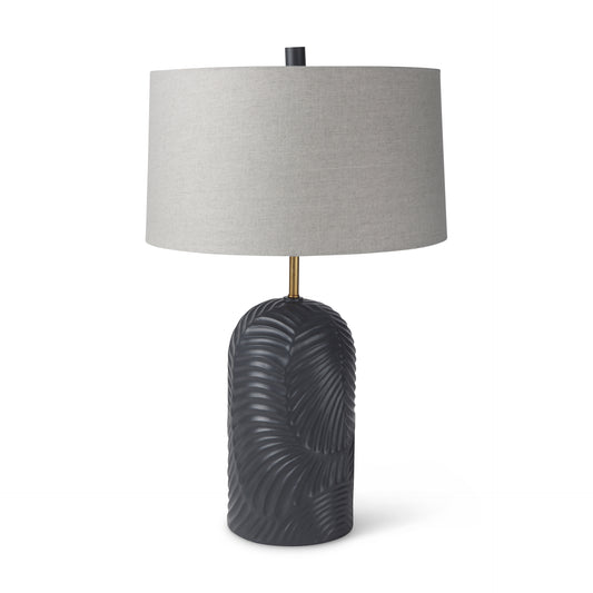 Quinn Table Lamp, Navy - Elite Maison