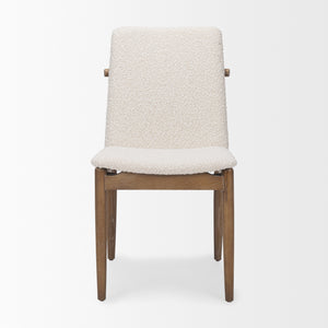 Cavett Cream Boucle Upholstered Seat Dining Chair- Set of 2