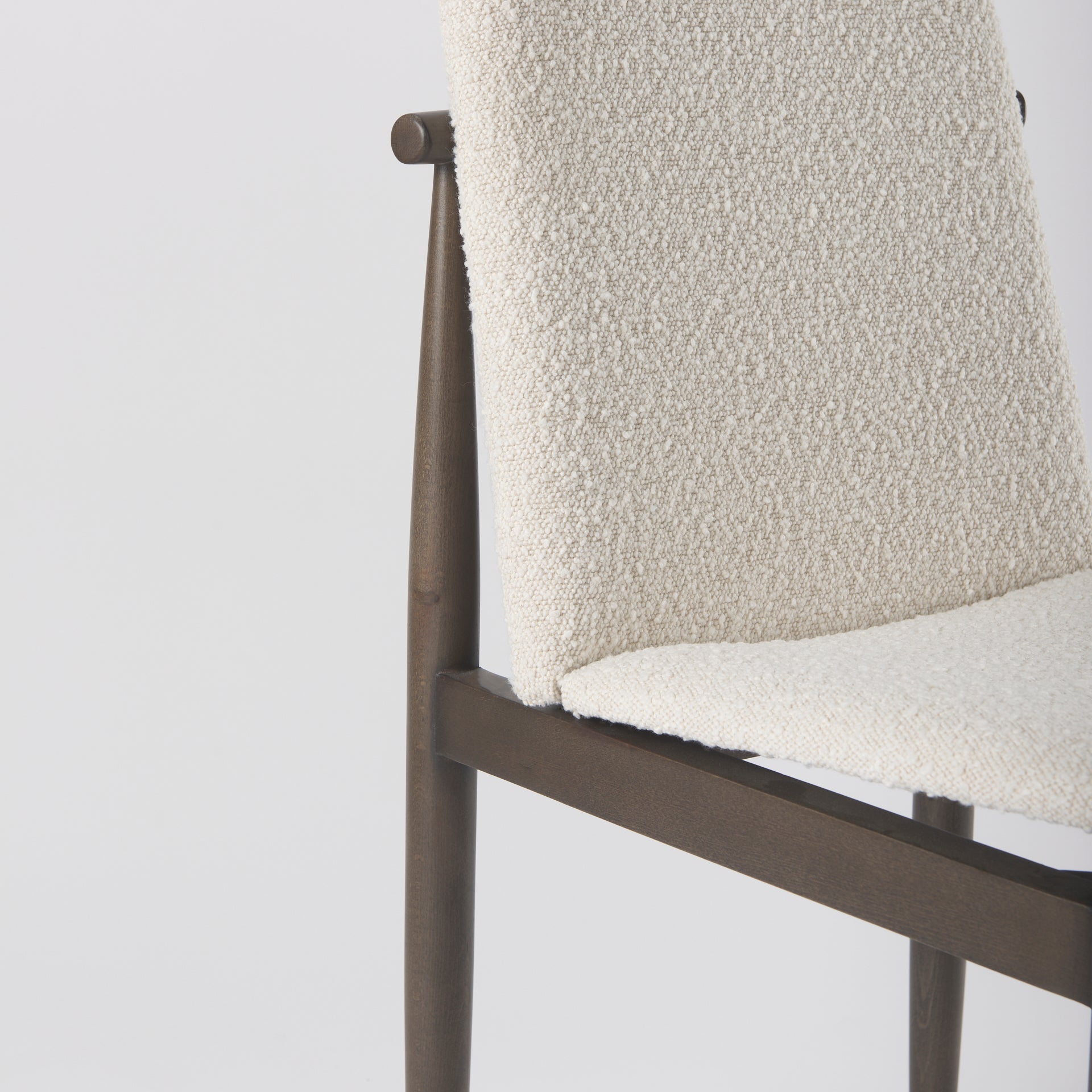 Cavett Cream Boucle Upholstered Seat Dining Chair- Set of 2