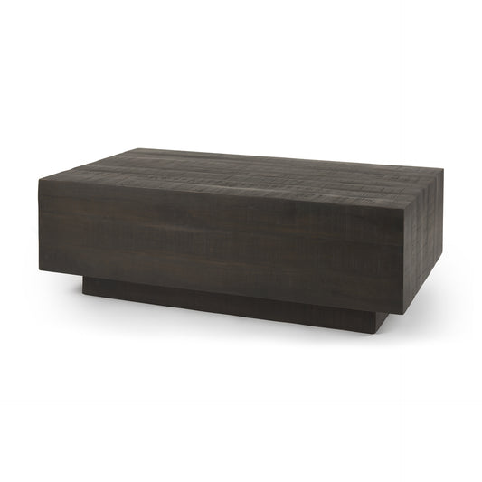 Hayden Wood Rectangular Coffee Table - Elite Maison