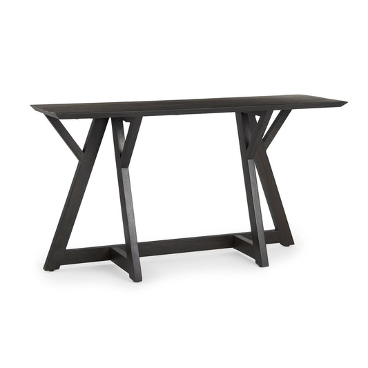 Jennings Dark Brown Wood Console Table - Elite Maison