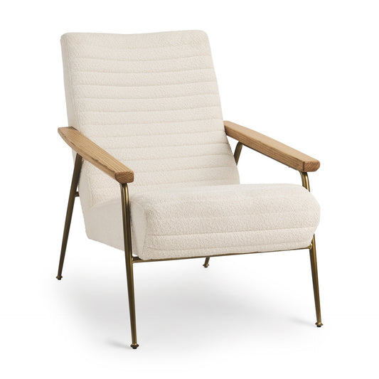 Grosjean Cream Boucle Accent Chair - Elite Maison