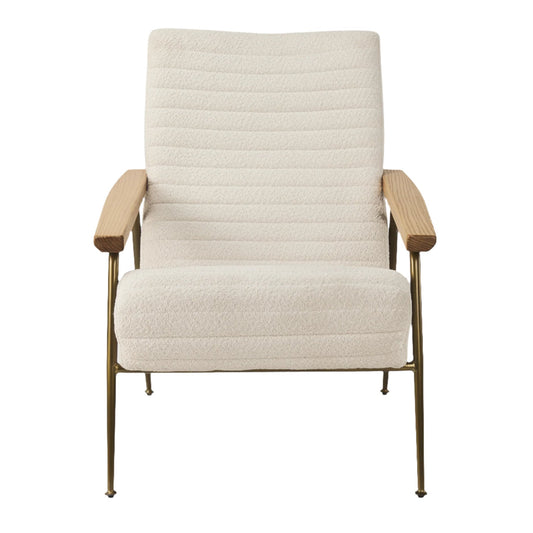 Grosjean Cream Boucle Accent Chair - Elite Maison