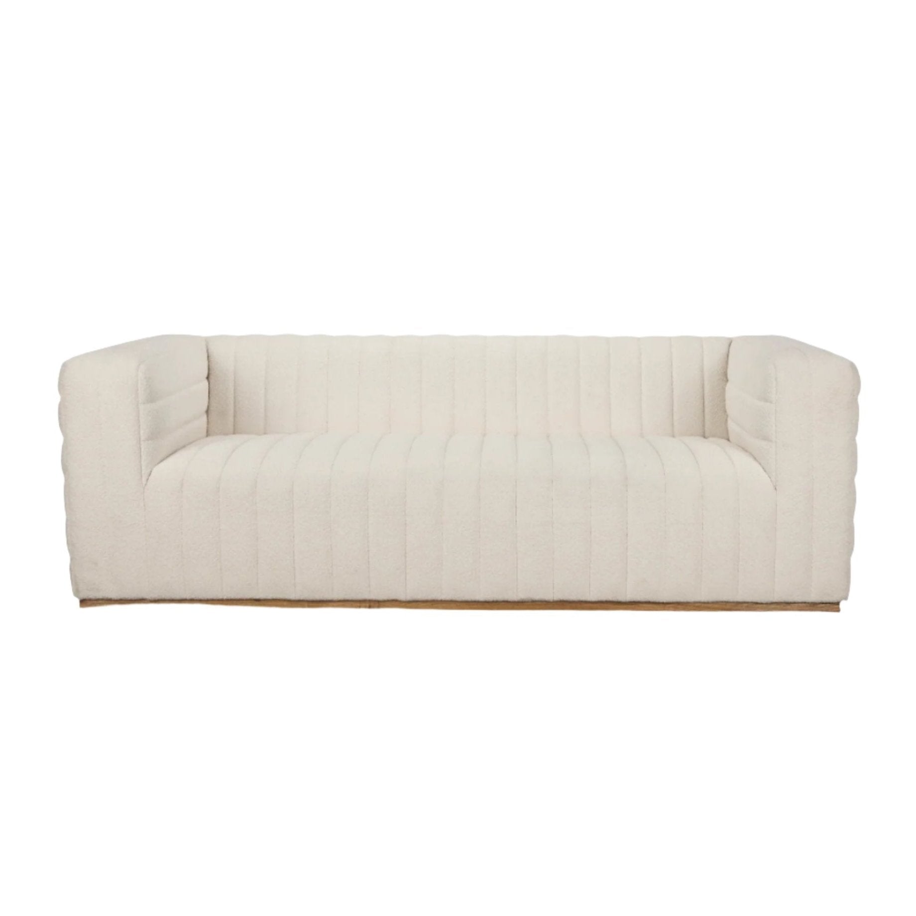 Ricciardo Cream Boucle 3-Seater Sofa