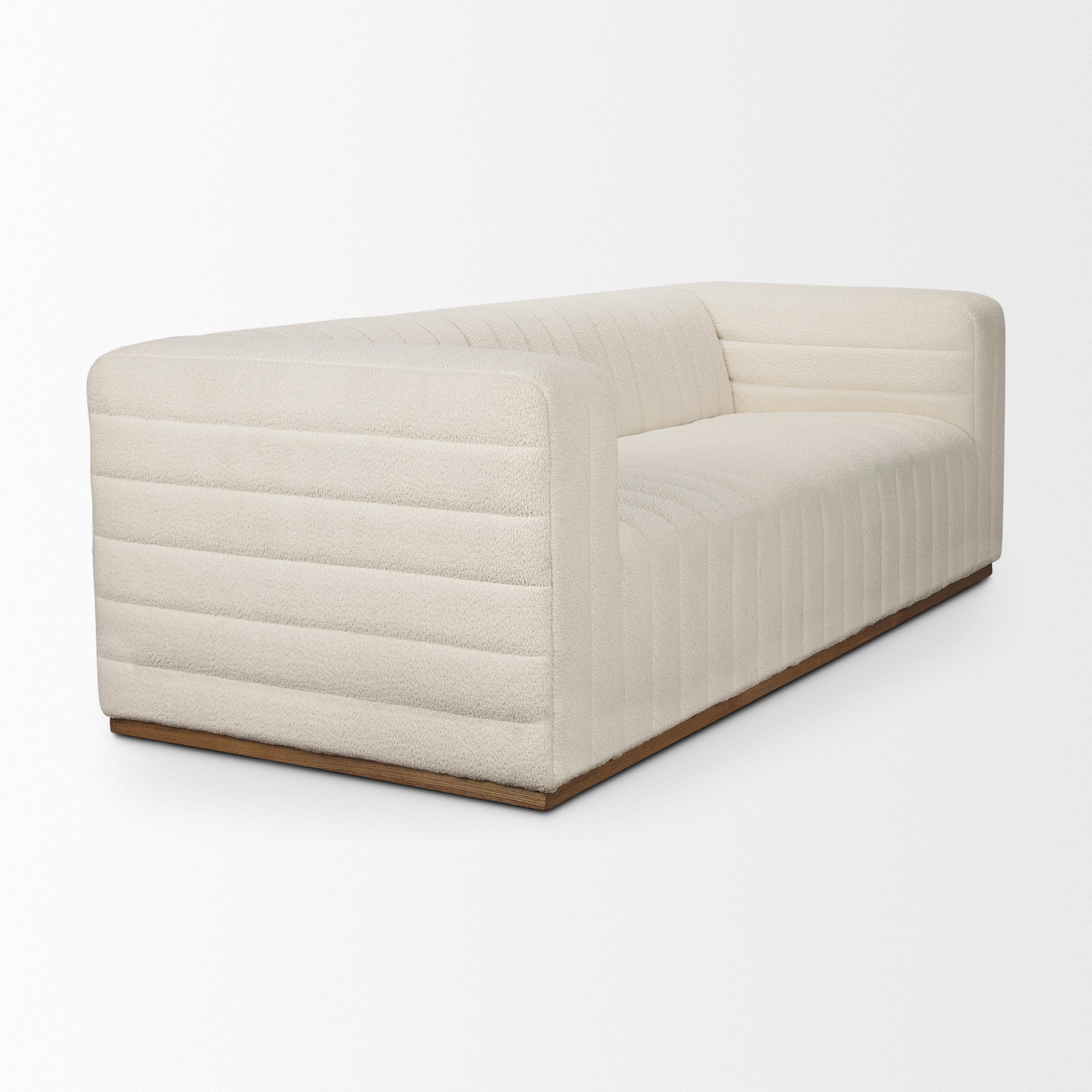 Ricciardo Cream Boucle 3-Seater Sofa