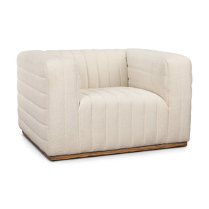 Ricciardo Cream Boucle Upholstered Arm Chair