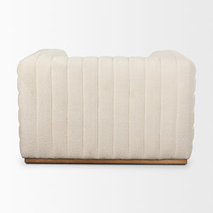 Ricciardo Cream Boucle Upholstered Arm Chair