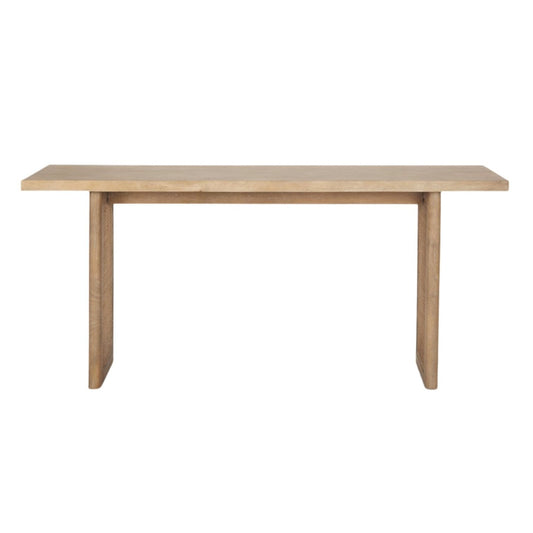 Grier Solid Wood w/ Cane Accent Console Table - Elite Maison