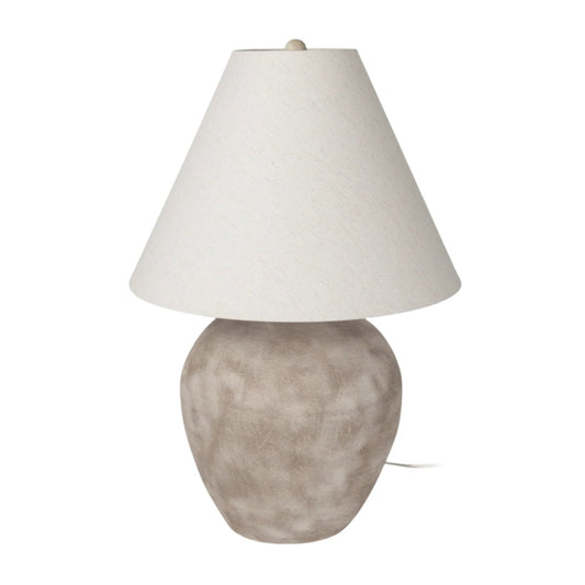 Marvin Taupe Ceramic Table Lamp - Elite Maison