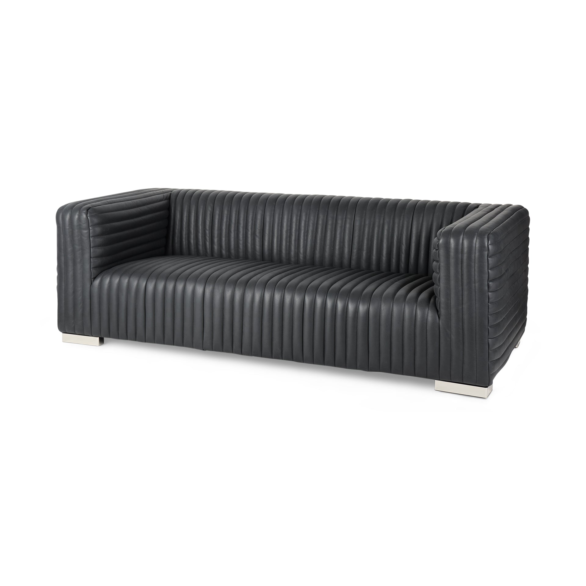 Ricciardo Leather Wrapped 3- Seater Sofa