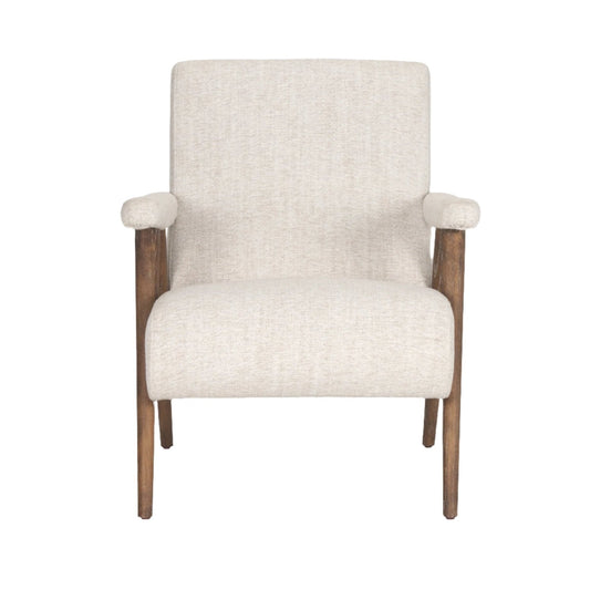 Nico Oatmeal Upholstered Accent Chair - Elite Maison