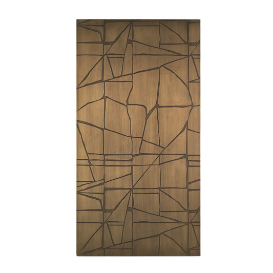 Roho Painted Gold Metal Wall Art - Elite Maison