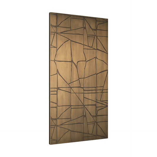 Roho Painted Gold Metal Wall Art - Elite Maison