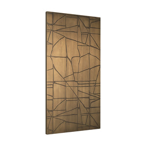 Roho Painted Gold Metal Wall Art