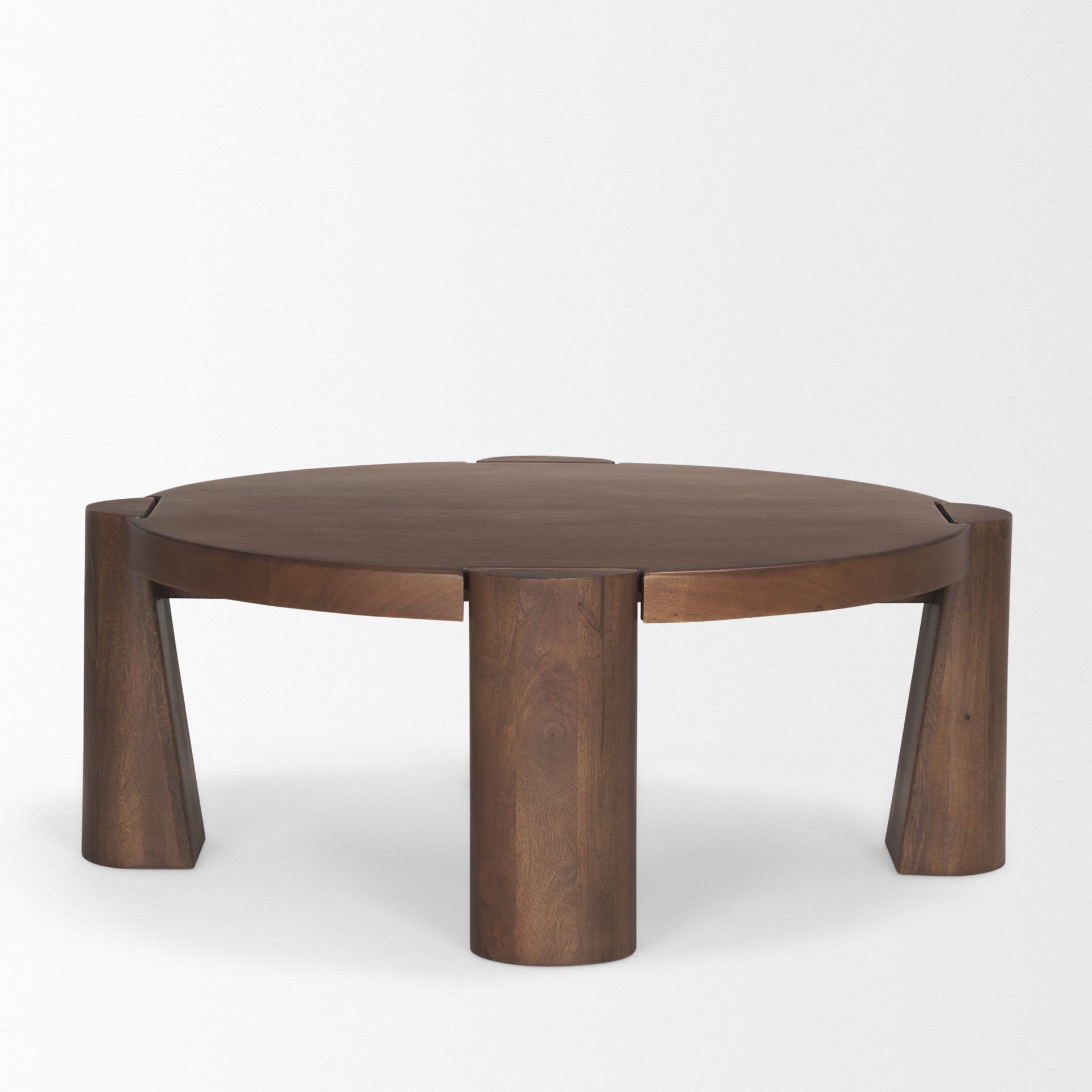 Tammar Round Wood w/ Tapered Legs Coffee Table