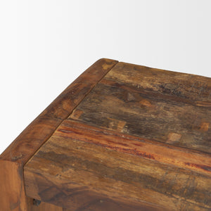 Estelle Rustic Brown Bench - Elite Maison