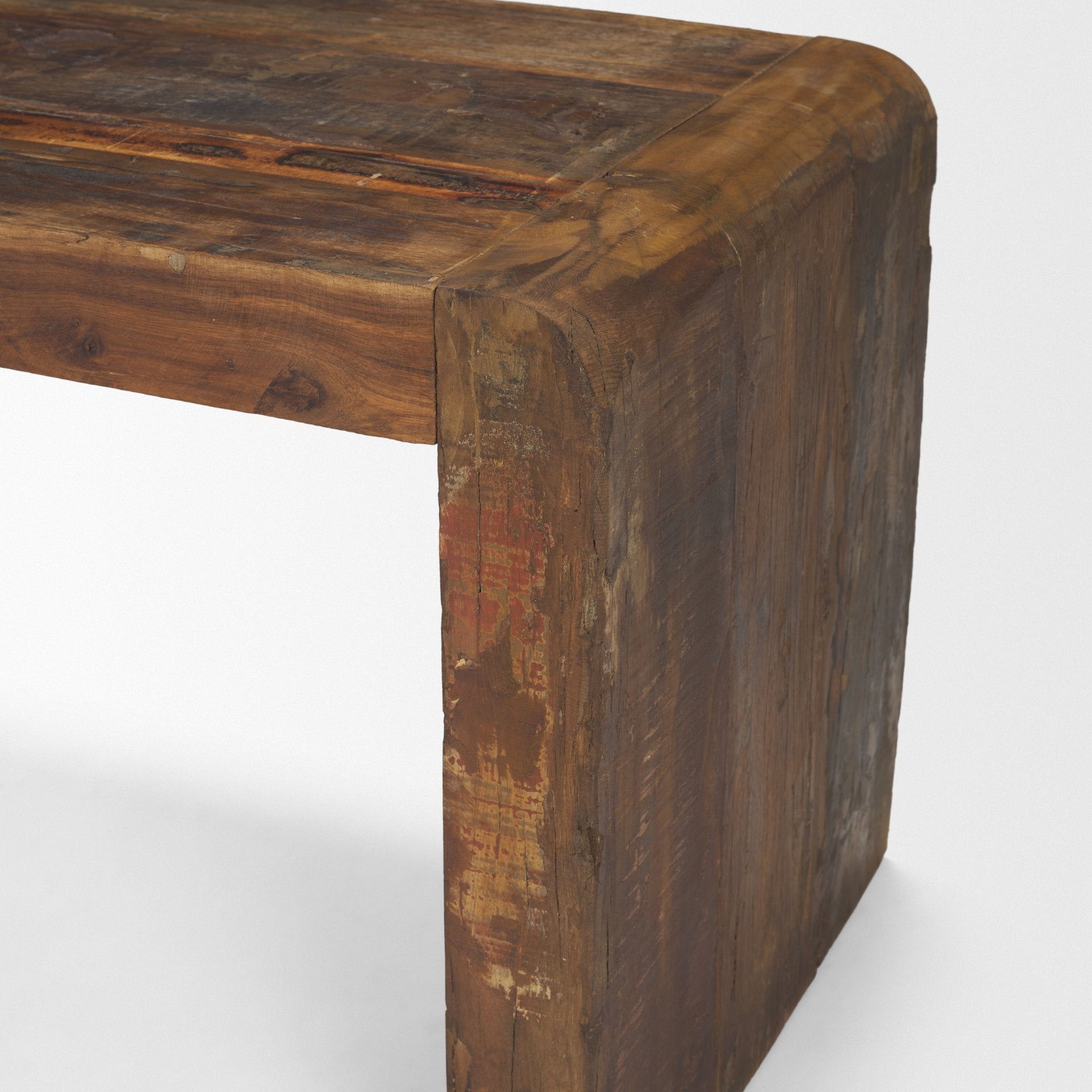 Estelle Rustic Brown Bench - Elite Maison