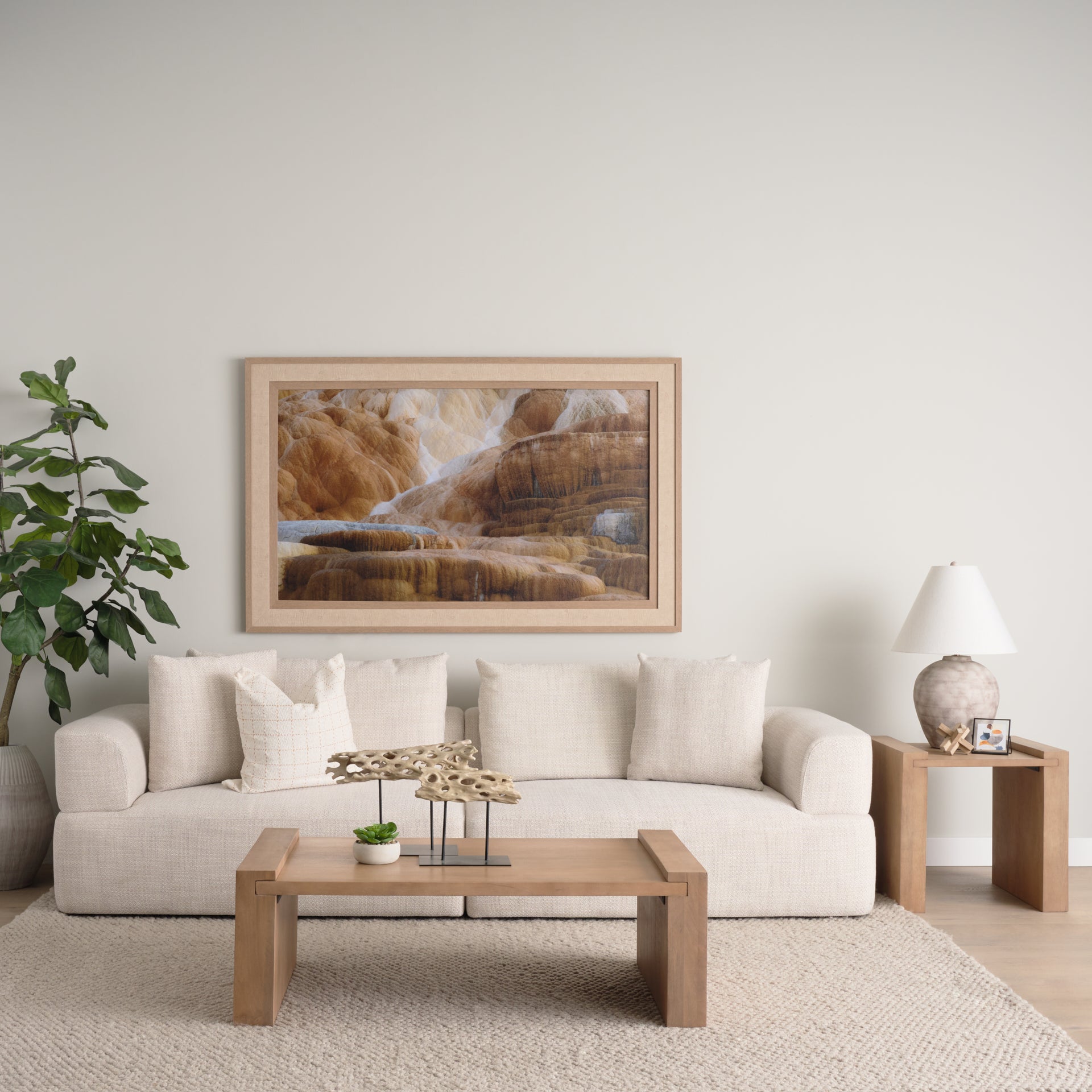 Wesson Wooden Rectangular Coffee Table