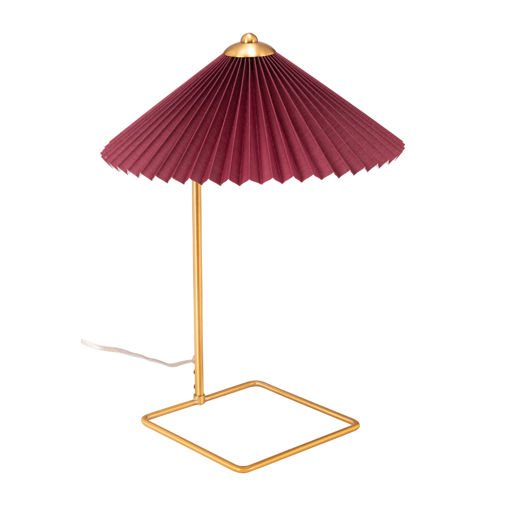 Charo Table Lamp Red & Gold