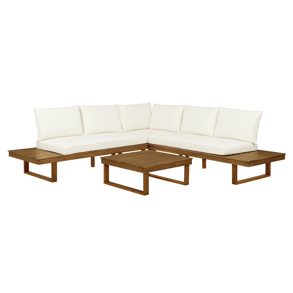 Sea Breeze 4 Pc Loveseats Corner Table Set