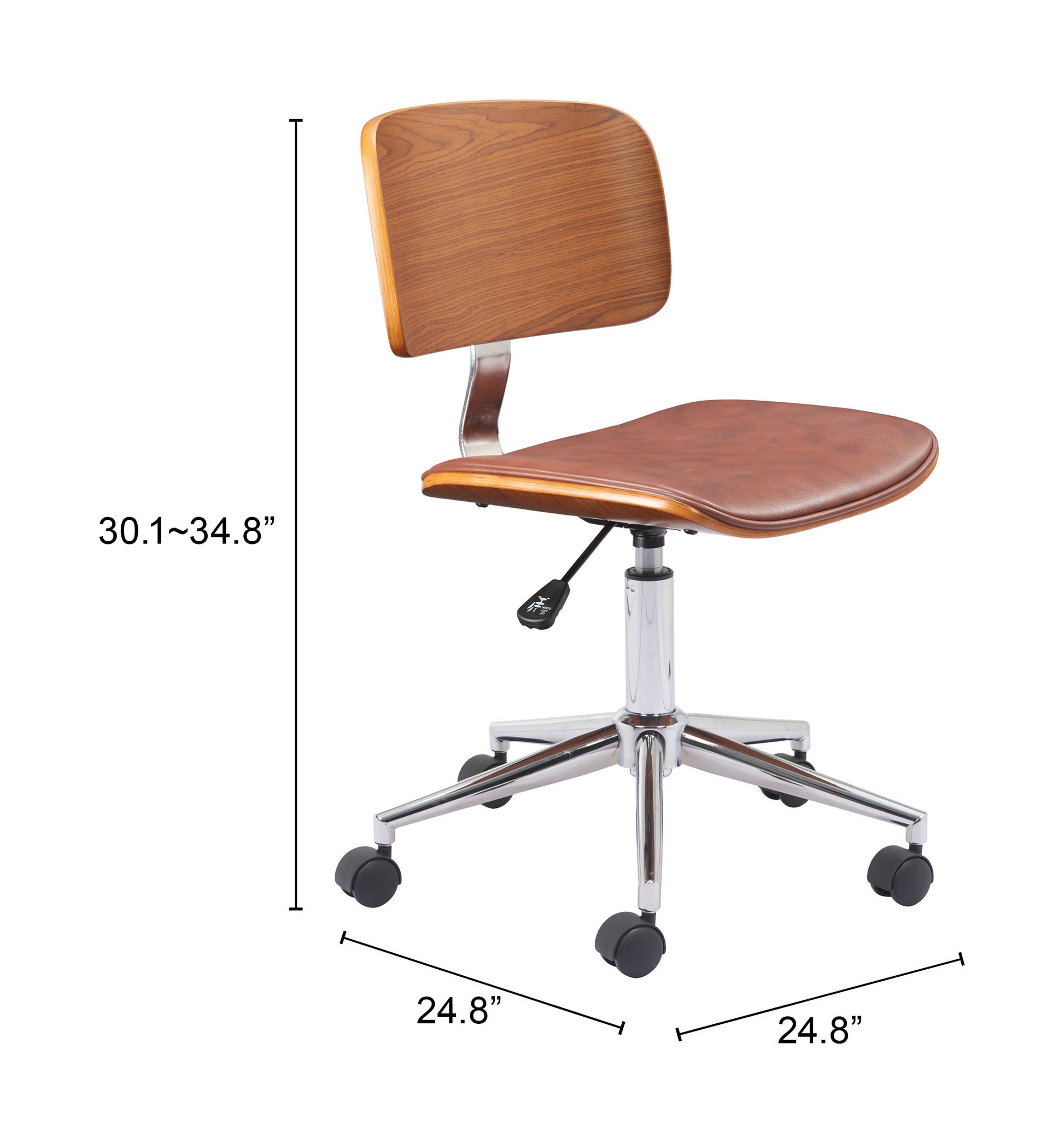 Duravel Office Chair Brown - Elite Maison