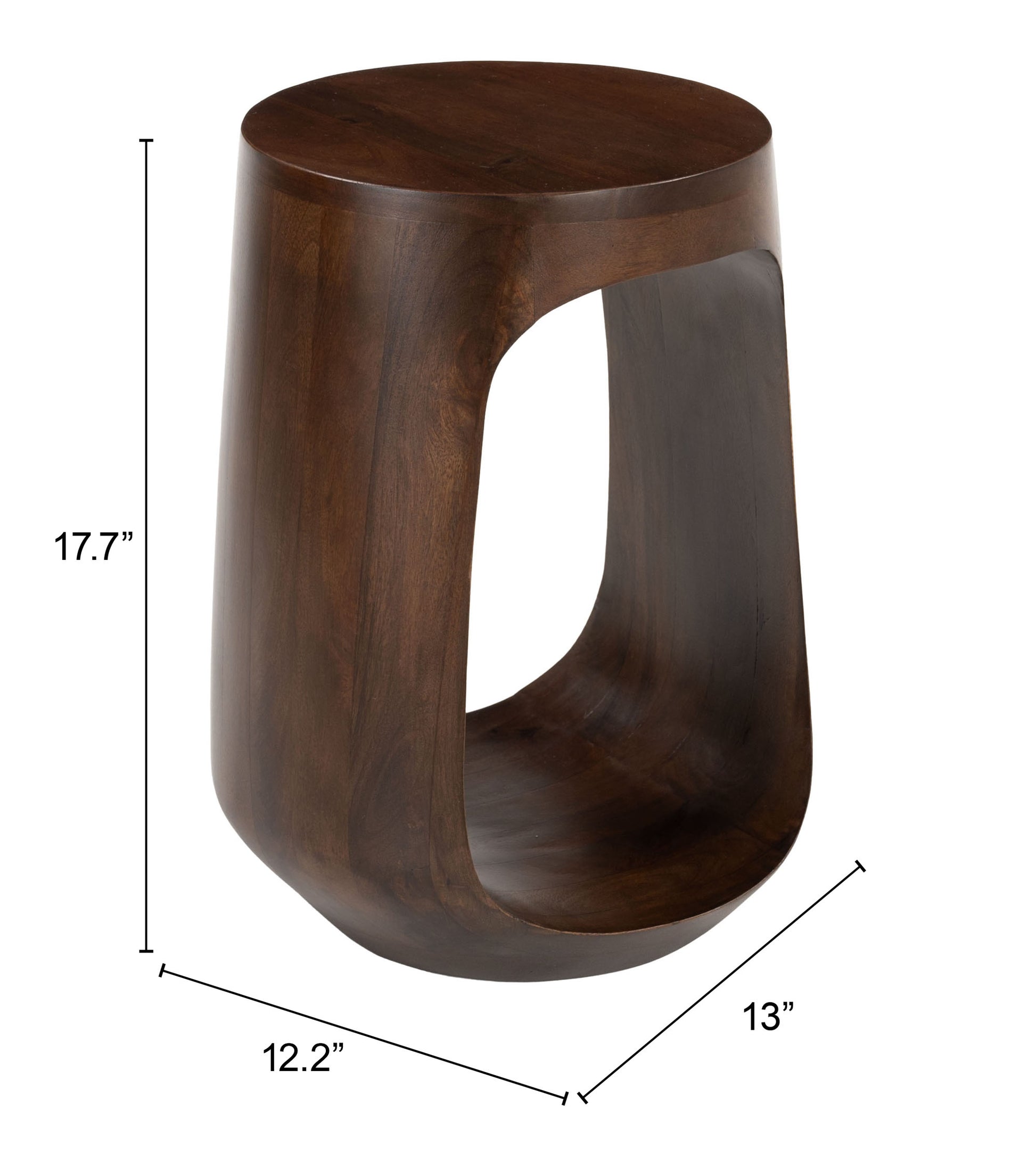 Okno Side Table Walnut - Elite Maison