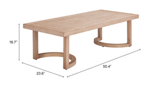 Leto Coffee Table Brown - Elite Maison