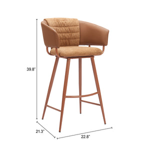Juno Barstool Brown - Set of 2