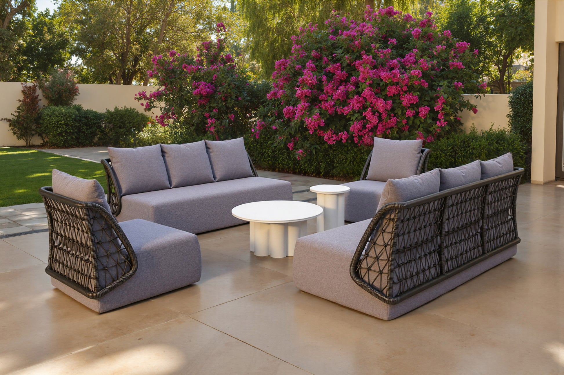 Palmier Coffee Table White - Elite Maison