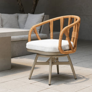 Safal Swivel Dining Chair Multicolor - Elite Maison