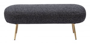 Creek Bench Glitter Black - Elite Maison